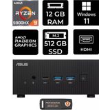 Asus Expertcenter Pn52 R9-5900Hx 12Gb Ram 512Gb Ssd W11home Mini Masaüstü Pc & Per4 Bellek
