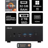 Asus Expertcenter Pn52 R9-5900Hx 32Gb Ram 2Tb Ssd W11home Mini Masaüstü Pc & Per4 Bellek
