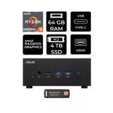 Asus Expertcenter Pn52 R9-5900Hx 64Gb Ram 4Tb Ssd Fdos Mini Masaüstü Pc & Per4 Bellek 977106966130 977106966130