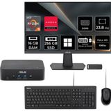 Asus Expertcenter Pn54-S1 Ryzen 5 220 16Gb Ram 256Gb Ssd 23.8" Full Hd Monitör Win11 Pro Pn54-Bbr522Mns1P606 Mini Masaüstü Bilgisayar + Per4 Usb Bellek