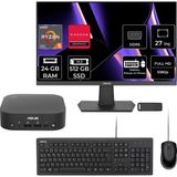 Asus Expertcenter PN54-S1 Ryzen 5 220 24GB Ram 512GB SSD 27" Full Hd Monitör Freedos PN54-BBR522MNS1P712 Mini Masaüstü Bilgisayar + Per4 USB Bellek - Yok (Free Dos)