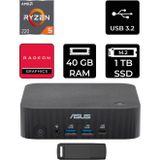 Asus Expertcenter Pn54-S1 Ryzen 5 220 40Gb Ram 1Tb Ssd Freedos Pn54-Bbr522Mns1P323 Mini Masaüstü Bilgisayar + Per4 Usb Bellek