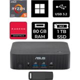 Asus Expertcenter Pn54-S1 Ryzen 5 220 80Gb Ram 1Tb Ssd Win11 Home Pn54-Bbr522Mns1P388 Mini Masaüstü Bilgisayar + Per4 Usb Bellek