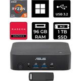Asus Expertcenter PN54-S1 Ryzen 5 220 96GB Ram 1tb SSD WIN11 Home PN54-BBR522MNS1P393 Mini Masaüstü Bilgisayar + Per4 USB Bellek - Windows 11 Home