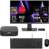 Asus Expertcenter PN54-S1 Ryzen 5 220 96GB Ram 4tb SSD 27" Full Hd Monitör Freedos PN54-BBR522MNS1P745 Mini Masaüstü Bilgisayar + Per4 USB Bellek - Yok (Free Dos)