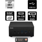 Asus Expertcenter PN64 i7 13700H Mini PC 64GB RAM 4TB SSD FreeDOS + Per4 USB PN64BS70310MDP328 - Yok (Free Dos)