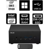 Asus Expertcenter PN64 Intel Core I3-1220P 32GB Ram 256GB SSD WIN11 Home PN64-BB3012MDP366 Mini Masaüstü Bilgisayar + Per4 USB Bellek - Windows 11 Home