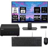 Asus Expertcenter PN64 Intel Core I3-1220P 80GB Ram 2tb SSD 27" Full Hd Monitör Freedos PN64-BB3012MDP739 Mini Masaüstü Bilgisayar + Per4 USB Bellek - Yok (Free Dos)