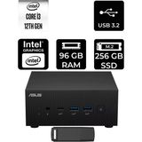 Asus Expertcenter PN64 Intel Core I3-1220P 96GB Ram 256GB SSD Freedos PN64-BB3012MDP341 Mini Masaüstü Bilgisayar + Per4 USB Bellek - Yok (Free Dos)
