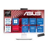 Asus Expertcenter V600 Aio (Vm670ga) Amd Ryzen™Aı 7 445 Upto 4.6Ghz 32Gb Ddr5 2Tb Ssd Amd Radeon™ 840M 27"Fhd 300Nıts Srgb: 100% Wın11home Allınone Bilgisayar Vm670ga350h14+Zettausbbellek