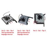 Asus Fx505d, Fx505g İle Uyumlu Notebook Fan - Ver.2 - Sol - Tip-2