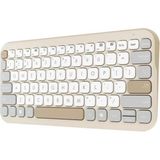 Asus Marshmallow Mini Bluetooth Klavye, Çoklu Cihaz Uyumlu, Sessiz Tuşlar, Q-Türkçe, Bej - Option-1 - 001-Renkli