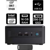 Asus Nuc 12 Pro Tall Intel Core I7-1260P 16GB Ram 256GB SSD Freedos RNUC12WSHI700002IP306 Mini Masaüstü Bilgisayar + Per4 USB Bellek - Yok (Free Dos)