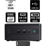 Asus Nuc 12 Pro Tall Intel Core I7-1260P 48GB Ram 256GB SSD Freedos RNUC12WSHI700002IP326 Mini Masaüstü Bilgisayar + Per4 USB Bellek - Yok (Free Dos)