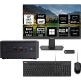 Asus Nuc 12 Pro Tall Intel Core İ7-1260P 64Gb Ram 512Gb Ssd 23.8" Full Hd Monitör Win11 Home Rnuc12Wshı700002Ip582 Mini Masaüstü Bilgisayar + Per4 Usb Bellek