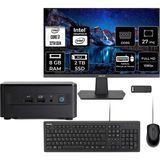 Asus Nuc 12 Pro Tall Intel Core I7-1260P 8gb Ram 2tb SSD 27" Full Hd Monitör Freedos RNUC12WSHI700002IP704 Mini Masaüstü Bilgisayar + Per4 USB Bellek - Yok (Free Dos)