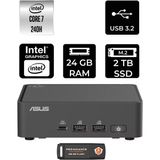 Asus Nuc 15 Pro Slim Core 7 240H Mini PC 24GB RAM 2TB SSD FreeDOS + Per4 USB RNUC15CRKC700002P311 - Yok (Free Dos)