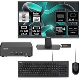 Asus Nuc 15 Pro Slim Core 7 240H Mini PC 96GB RAM 512GB SSD 23.8" FHD FreeDOS + Per4 USB RNUC15CRKC700002P441 - Yok (Free Dos)