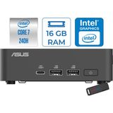Asus Nuc 15 Pro Slim Kit Intel Core 7-240H 5.2ghz Up 16GB Ddr5 2tb SSD Intel® Graphics Freedos Mini Masaüstü Bilgisayar RNUC15CRKC700002F04+ZETTAUSBBELLEK - Yok (Free Dos)