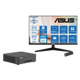 Asus Nuc 15 Pro Slim Kit Intel Core 7-240H 5.2ghz Up 48GB Ddr5 1tb SSD Intel® Graphics 120Hz IPS 23.8 Fhd Mon. WIN11PRO Mini Masaüstü Bilgisayar RNUC15CRKC70000223P18+ZETTAUSBBELLEK