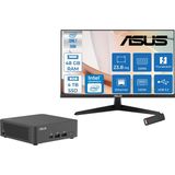Asus Nuc 15 Pro Slim Kit Intel Core 7-240H 5.2ghz Up 48GB Ddr5 4tb SSD Intel® Graphics Asus 120Hz IPS 23.8 Fhd Mon. Freedos Mini Masaüstü Bilgisayar RNUC15CRKC70000223F20+ZETTAUSBBELLEK - Yok (Free Dos)