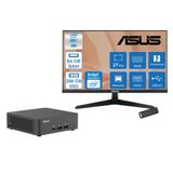 Asus Nuc 15 Pro Slim Kit Intel Core 7-240H 5.2ghz Up 64GB Ddr5 256GB SSD Intel® Graphics 120Hz IPS 27 Inç Fhd Mon. Freedos Mini Masaüstü Bilgisayar RNUC15CRKC70000227F21+ZETTAUSBBELLEK