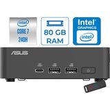 Asus Nuc 15 Pro Slim Kit Intel Core 7-240H 5.2ghz Up 80GB Ddr5 2tb SSD Intel® Graphics Freedos Mini Masaüstü Bilgisayar RNUC15CRKC700002F29+ZETTAUSBBELLEK - Yok (Free Dos)