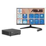 Asus Nuc 15 Pro Slim Kit Intel Core 7-240H 5.2Ghz Up 80Gb Ddr5 4Tb Ssd Intel® Graphics Asus 120Hz Ips 27 Inç Fhd Mon. Wın11pro Mini Masaüstü Bilgisayar Rnuc15crkc70000227p30+Zettausbbellek