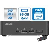 Asus Nuc 15 Pro Slim Kit Intel Core 7-240H 5.2ghz Up 96GB Ddr5 512GB SSD Intel® Graphics Freedos Mini Masaüstü Bilgisayar RNUC15CRKC700002F32+ZETTAUSBBELLEK - Yok (Free Dos)