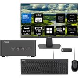 Asus Nuc 15 Pro Tall Intel Core 3-100U 24Gb Ram 1Tb Ssd 23.8" Full Hd Monitör Win11 Home Rnuc15Crhı300002P563 Mini Masaüstü Bilgisayar + Per4 Usb Bellek