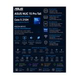 Asus Nuc 15 Pro Tall Intel Core 5-210H 16Gb Ram 256Gb Ssd 27" Full Hd Monitör Freedos Rnuc15Crhc500002P706 Mini Masaüstü Bilgisayar + Per4 Usb Bellek