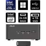 Asus Nuc 15 Pro Tall Intel Core 5-210H 24GB Ram 4tb SSD WIN11 Home RNUC15CRHC500002P365 Mini Masaüstü Bilgisayar + Per4 USB Bellek - Windows 11 Home