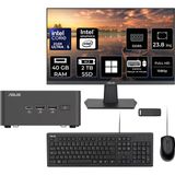 Asus Nuc 15 Pro Tall Intel Core 5-210H 40GB Ram 2tb SSD 23.8" Full Hd Monitör WIN11 Home RNUC15CRHC500002P574 Mini Masaüstü Bilgisayar + Per4 USB Bellek - Windows 11 Home