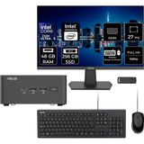 Asus Nuc 15 Pro Tall Intel Core 5-210H 48GB Ram 256GB SSD 27" Full Hd Monitör Freedos RNUC15CRHC500002P726 Mini Masaüstü Bilgisayar + Per4 USB Bellek - Yok (Free Dos)