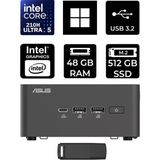 Asus Nuc 15 Pro Tall Intel Core 5-210H 48GB Ram 512GB SSD WIN11 Home RNUC15CRHC500002P377 Mini Masaüstü Bilgisayar + Per4 USB Bellek - Windows 11 Home