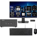 Asus Nuc 15 Pro Tall Intel Core 5-210H 80GB Ram 512GB SSD 27" Full Hd Monitör WIN11 Pro RNUC15CRHC500002P837 Mini Masaüstü Bilgisayar + Per4 USB Bellek - Windows 11 Pro