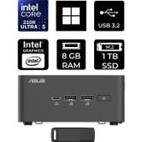 Asus Nuc 15 Pro Tall Intel Core 5-210H 8Gb Ram 1Tb Ssd Win11 Home Rnuc15Crhc500002P353 Mini Masaüstü Bilgisayar + Per4 Usb Bellek