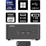 Asus Nuc 15 Pro Tall Intel Core 5-210H 8gb Ram 1tb SSD WIN11 Pro RNUC15CRHC500002P403 Mini Masaüstü Bilgisayar + Per4 USB Bellek - Windows 11 Pro