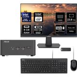 Asus Nuc 15 Pro Tall Intel Core 5-210H 8gb Ram 512GB SSD 23.8" Full Hd Monitör Freedos RNUC15CRHC500002P502 Mini Masaüstü Bilgisayar + Per4 USB Bellek - Yok (Free Dos)