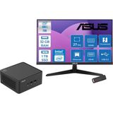 Asus Nuc 15 Pro Tall Kit Intel Core 5-210H 4.8ghz Up 32GB Ddr5 1tb SSD Intel® Graphics Asus 120Hz IPS 27 Inç Fhd Mon. Freedos Mini Barebone Masaüstü Bilgisayar RNUC15CRHC50000227F13+ZETTAUSBBELLEK - Yok (Free Dos)