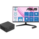 Asus Nuc 15 Pro Tall Kit Intel Core 5-210H 4.8ghz Up 48GB Ddr5 1tb SSD Intel® Graphics Asus 120Hz IPS 23.8 Fhd Mon. Freedos Mini Barebone Masaüstü Bilgisayar RNUC15CRHC50000223F18+ZETTAUSBBELLEK - Yok (Free Dos)