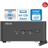 Asus Nuc 15 Pro Tall Kit Intel Core 5-210H 4.8ghz Up 64GB Ddr5 512GB SSD Intel® Graphics Freedos Mini Barebone Masaüstü Bilgisayar RNUC15CRHC500002F22+ZETTAUSBBELLEK - Yok (Free Dos)