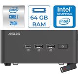Asus Nuc 15 Pro Tall Kit Intel Core 7-240H 5.2ghz Up 64GB Ddr5 512GB SSD Intel® Graphics Freedos Mini Masaüstü Bilgisayar RNUC15CRHC700002F22+ZETTAUSBBELLEK - Yok (Free Dos)