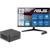 Asus Nuc 15 Pro Tall Kit Intel Core 7-240H 5.2ghz Up 80GB Ddr5 2tb SSD Intel® Graphics Asus 120Hz IPS 23.8 Fhd Mon. Freedos Mini Masaüstü Bilgisayar RNUC15CRHC70000223F29+ZETTAUSBBELLEK - Yok (Free Dos)