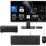 Asus Nuc14 Pro Slim Kit Intel Core 3-100U 48Gb Ram 256Gb Ssd 27" Full Hd Monitör Win11 Pro Rnuc14Rvkı300002Ip826 Mini Masaüstü Bilgisayar + Per4 Usb Bellek