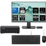 Asus NUC14 Pro Slim Kit Intel Core 3-100U 80GB Ram 2tb SSD 23.8" Full Hd Monitör Freedos RNUC14RVKI300002IP539 Mini Masaüstü Bilgisayar + Per4 USB Bellek - Yok (Free Dos)