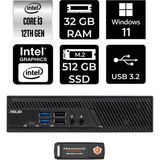 Asus PB63 i3 13100 Mini PC 32GB RAM 512GB SSD Win11 Home + Per4 USB PB63P1327