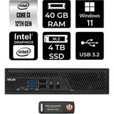 Asus PB63 i3 13100 Mini PC 40GB RAM 4TB SSD Win11 Home + Per4 USB PB63P1340