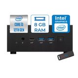 Asus Pn64 Intel Core I3 1220P 4.4Ghz 8Gb Ddr5 2Tb Ssd Intel Uhd Graphics Windows 11 Pro Kurumsal Mini Bilgisayar Bb3012mdp04 + Zetta Usb Bellek