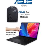 Asus Proart P16 4K OLED Dokunmatik Ryzen Aı 9 64GB 2tb Rtx 5090 Profesyonel Çizim Istasyonu-Asus Rog Çanta Hediyeli - 2 TB - 64 GB
